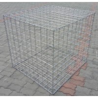 Hot dipped galvanized welded gabion retaining walls