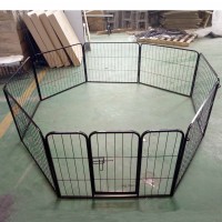 POWDER COATED METAL WIRE WELDED PANEL PET KENNEL & WIRE MESH CAGE